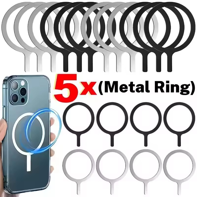 Phone Ring Holder - Universele magnetische metalen plaatring van roestvrij