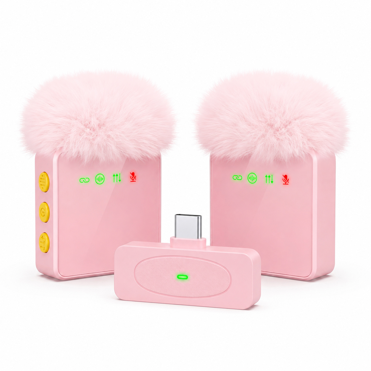 Type C Adapter - Nieuwe draadloze lavaliermicrofoon, USB-C poort, ruisonderdrukking,