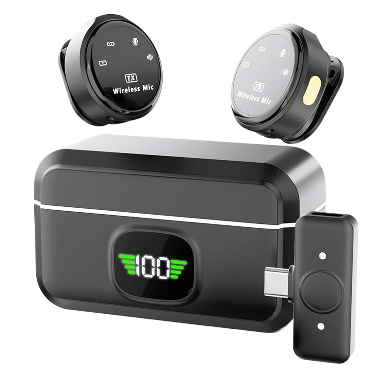 Type C Adapter - Draadloze lavaliermicrofoon voor iPhone, Android, USB-C