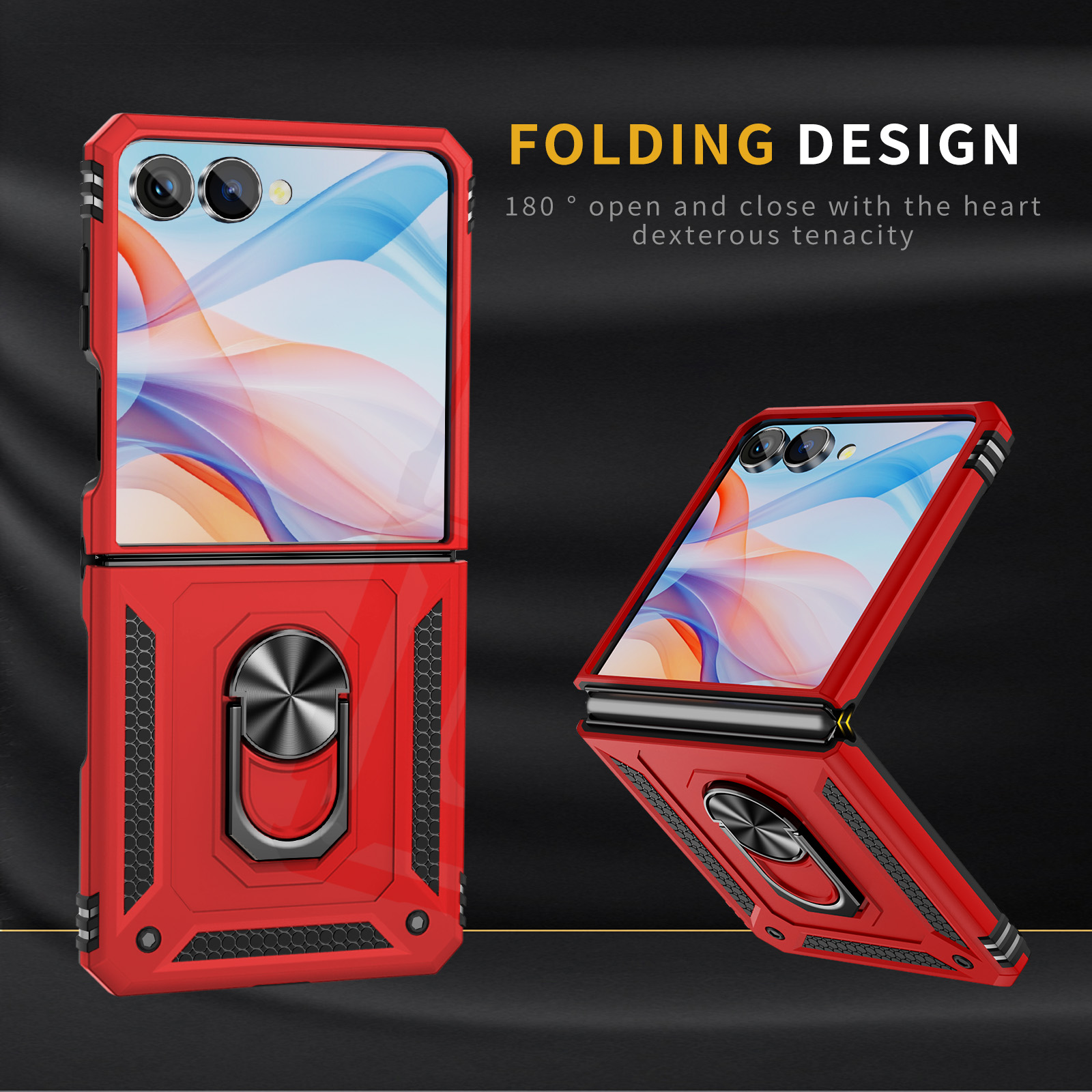 Phone Ring Holder - Militaire kwaliteit schokbestendig telefoonhoesje voor Samsung