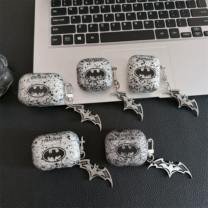 Airpod Case Cover - Voor Airpods 4 Case, 3D Zwart