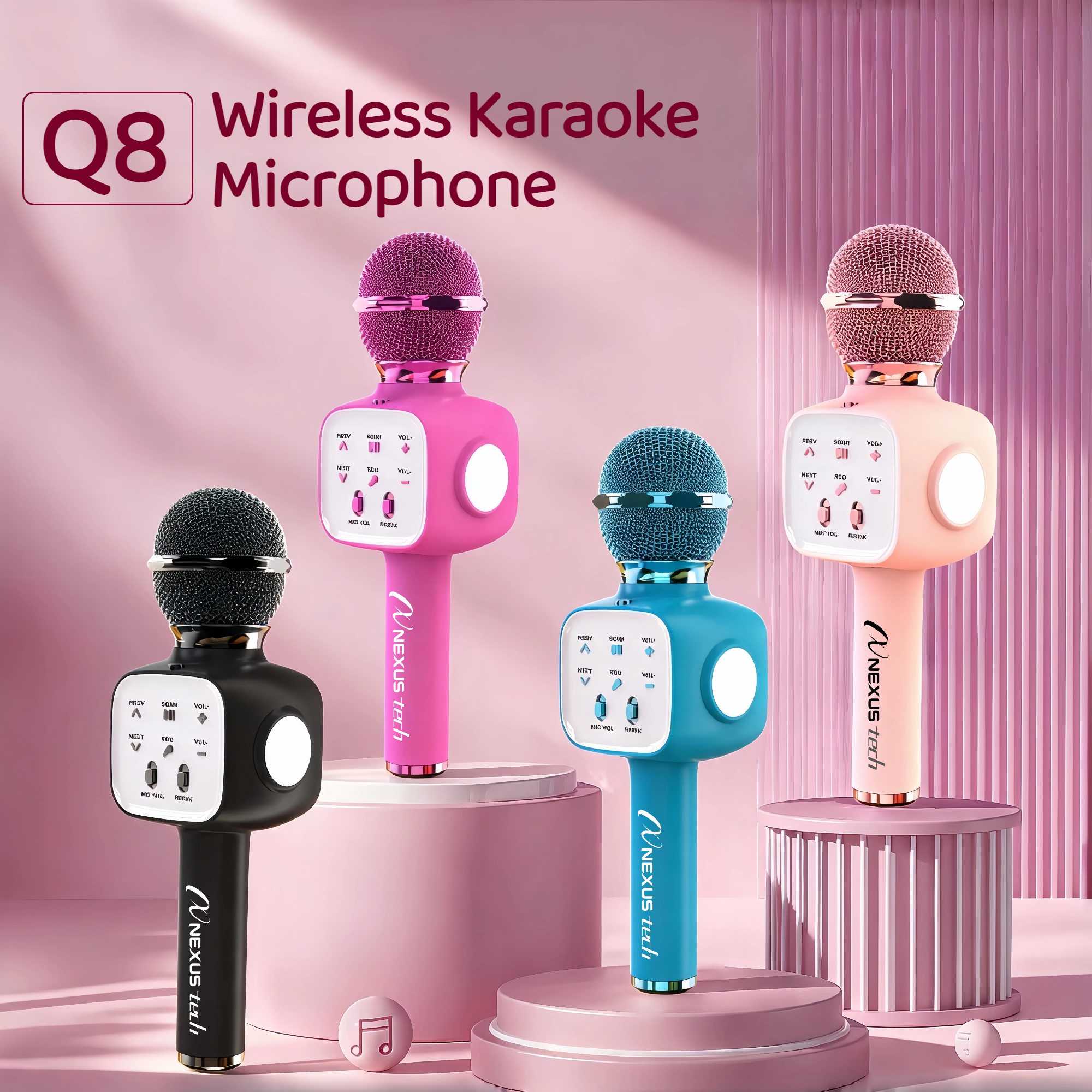 Type C Adapter - Draadloze Bluetooth 5.2 Karaoke Microfoon 5-in-1