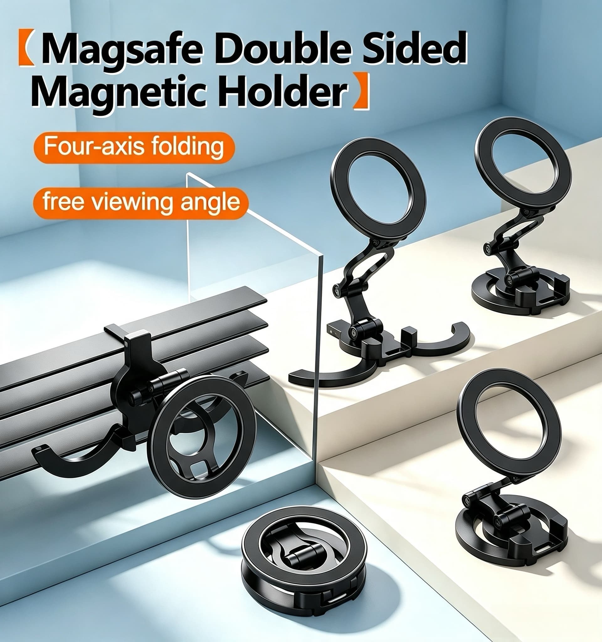 Phone Accessories For Photography - Dubbelzijdige Magsafe Telefoonstandaard Tripod 360 °
