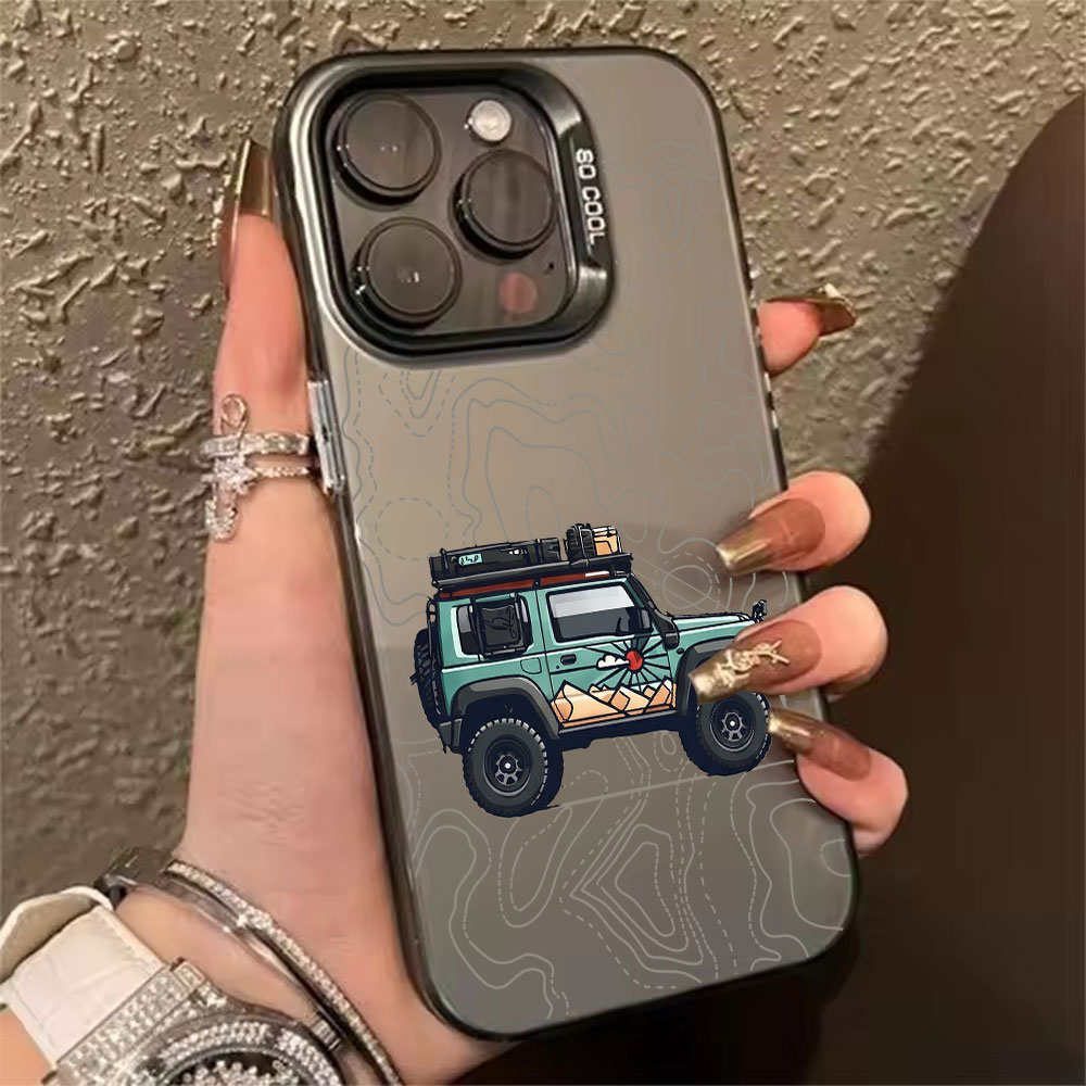 Phone Accessories Kiosk - Simpele autopatroon telefoonhoesje voor iPhone 17