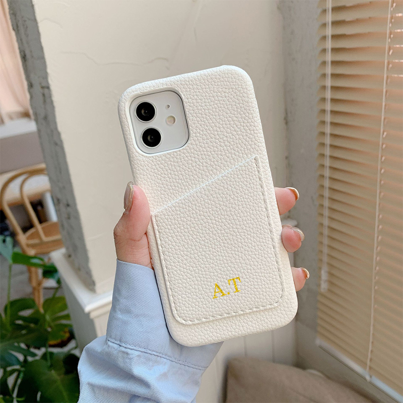 Phone Accessories Names - Aangepaste Naam Personalise Initialen Letters Lederen