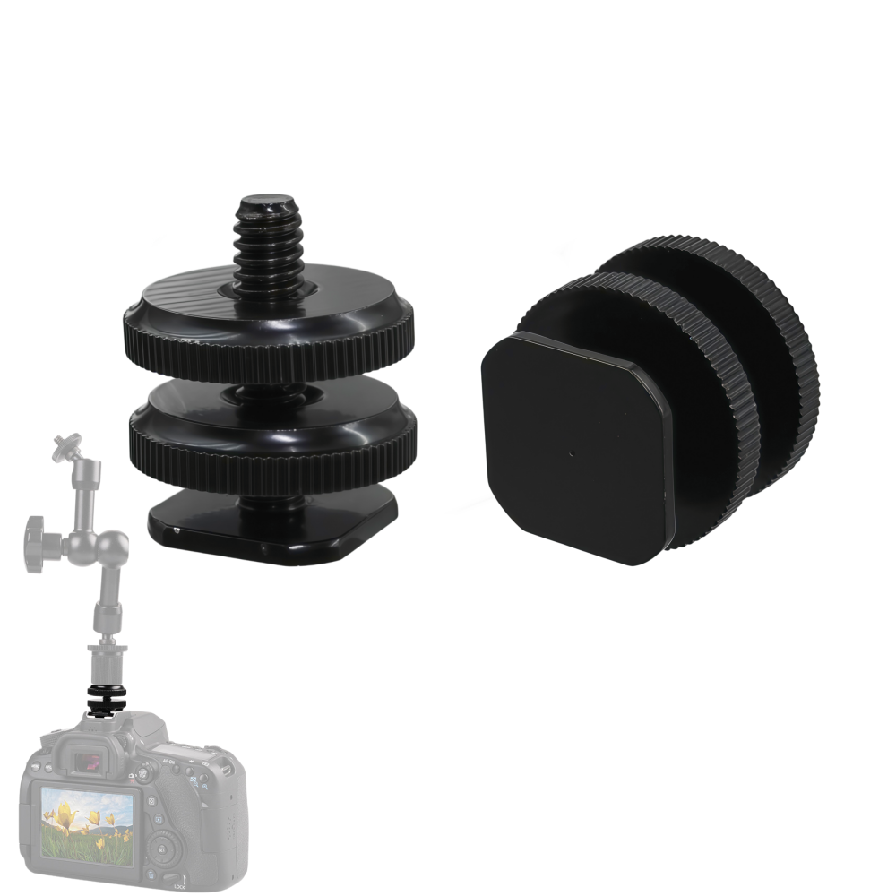 Phone Accessories Kit - 1/4 Hot Shoe Mount Telefoonhouder Dubbele
