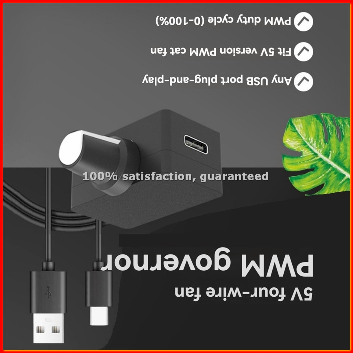 Type C Adapter - PWM Snelheidsregelaar 5V 4Pin PWM Fan