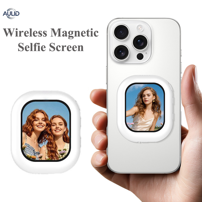 Phone Accessories For Photography - Draadloze mini magnetische selfie-schermmonitor voor iPhone
