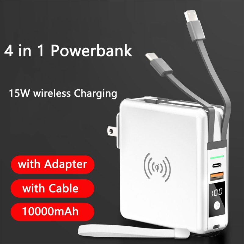 Power Bank 10000Mah Met Ac Plu - Power Bank Slim recensie en prijs