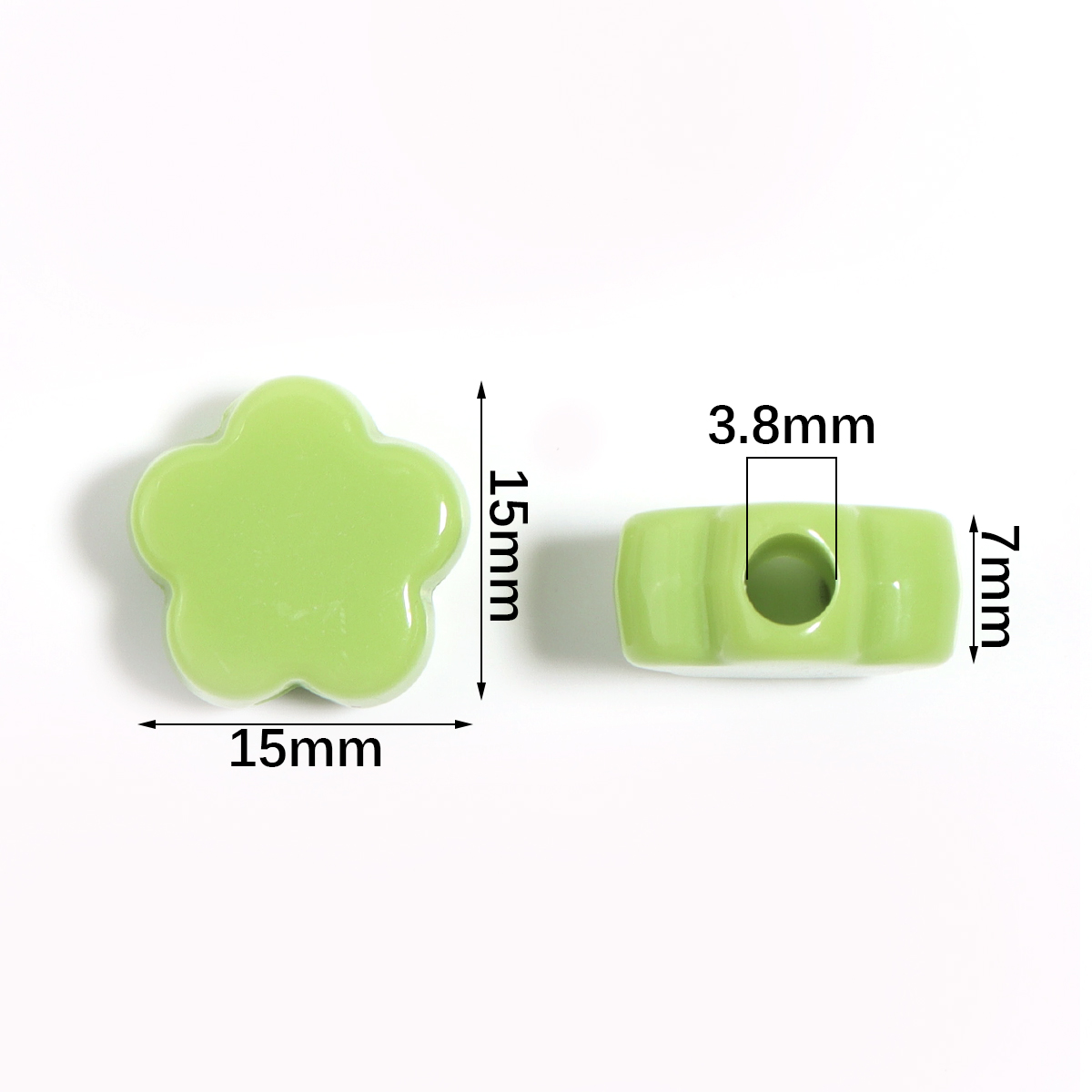 30 stuks/zakje 15mm Acryl Effe - Phone Accessories Beads recensie en prijs