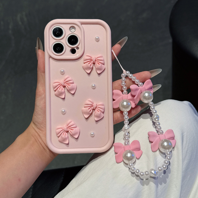 Roze telefoonhoesje met strik  - Phone Accessories Beads recensie en prijs