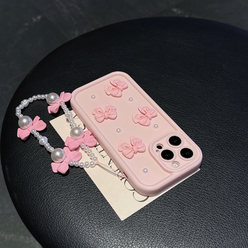 Roze telefoonhoesje met strik  - Phone Accessories Beads recensie en prijs