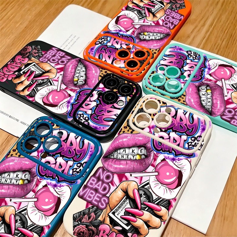 Hiphop roze lippen baby meisje - Phone Accessories Kiosk recensie en prijs