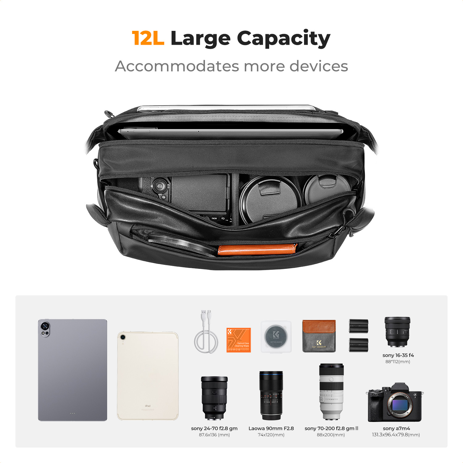 K&F CONCEPT 12L/10L Camera Sli - Phone Accessories For Photography recensie en prijs