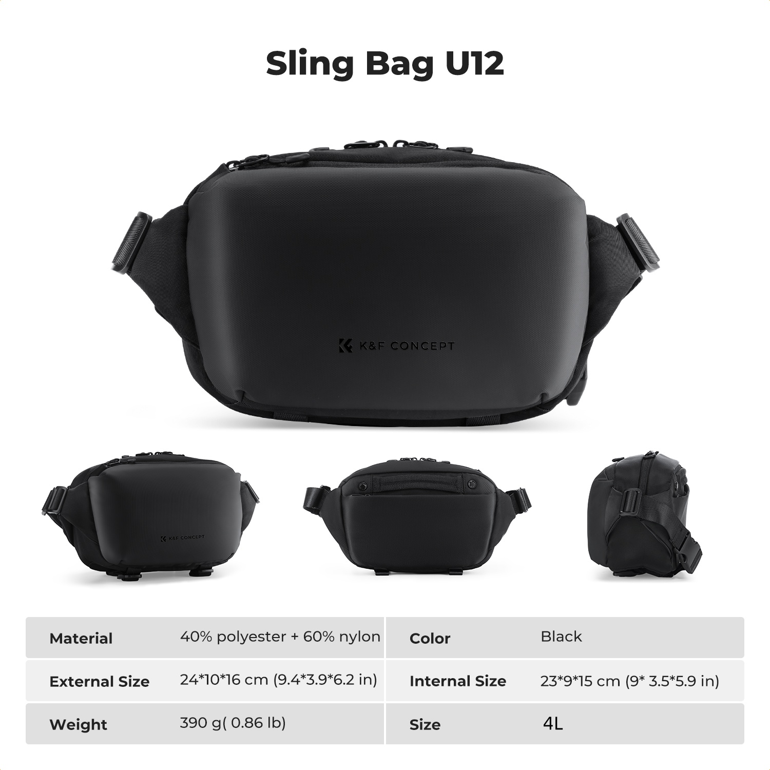 K&F CONCEPT 4L Camera Sling Ba - Phone Accessories For Photography recensie en prijs
