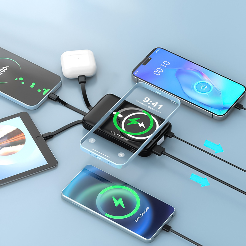 10000mAh draadloze magnetische - Power Bank Slim recensie en prijs