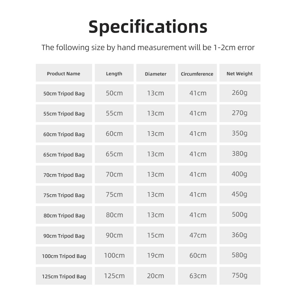 55/60/65/70/75/80/100/125cm Ge - Phone Accessories For Photography recensie en prijs