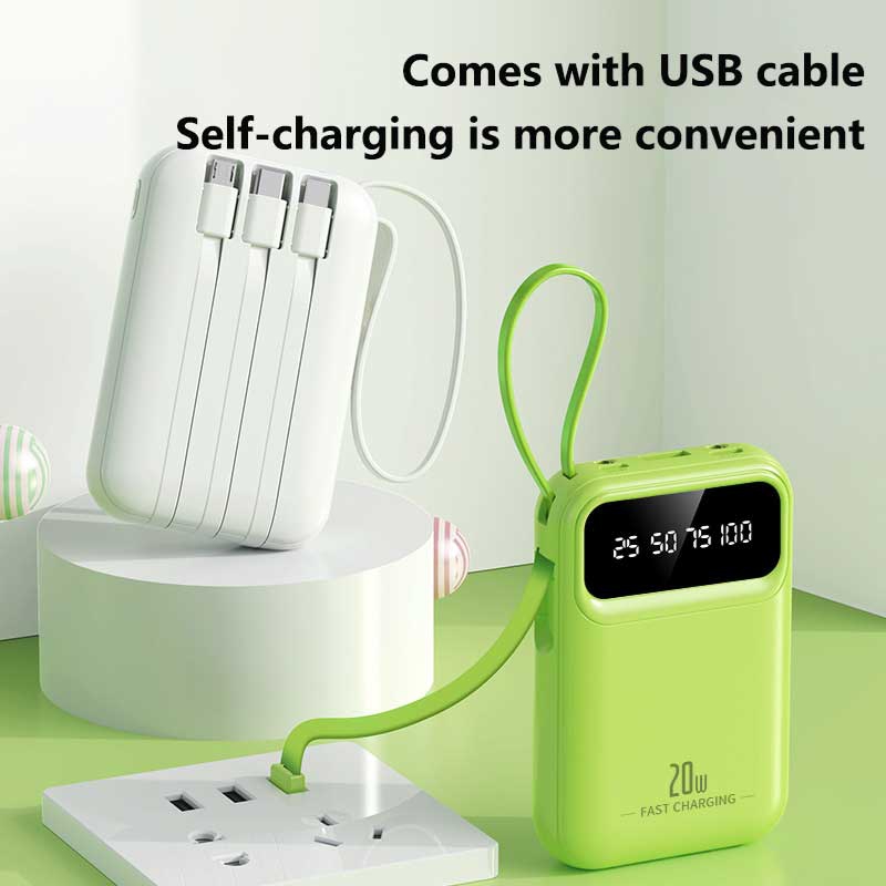 50000mAh 4-in-1 ingebouwde kab - Power Bank Slim recensie en prijs