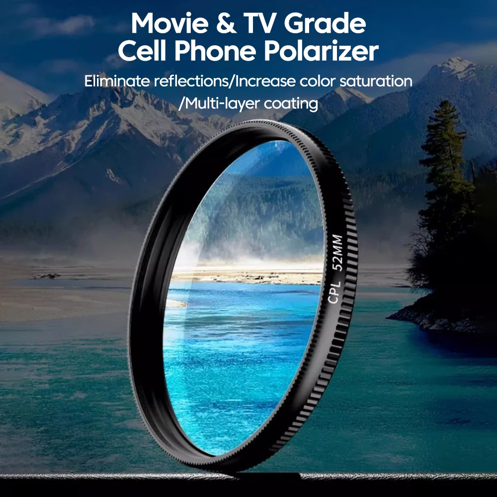 Nieuwe 52 mm CPL mobiele telef - Phone Accessories For Photography recensie en prijs