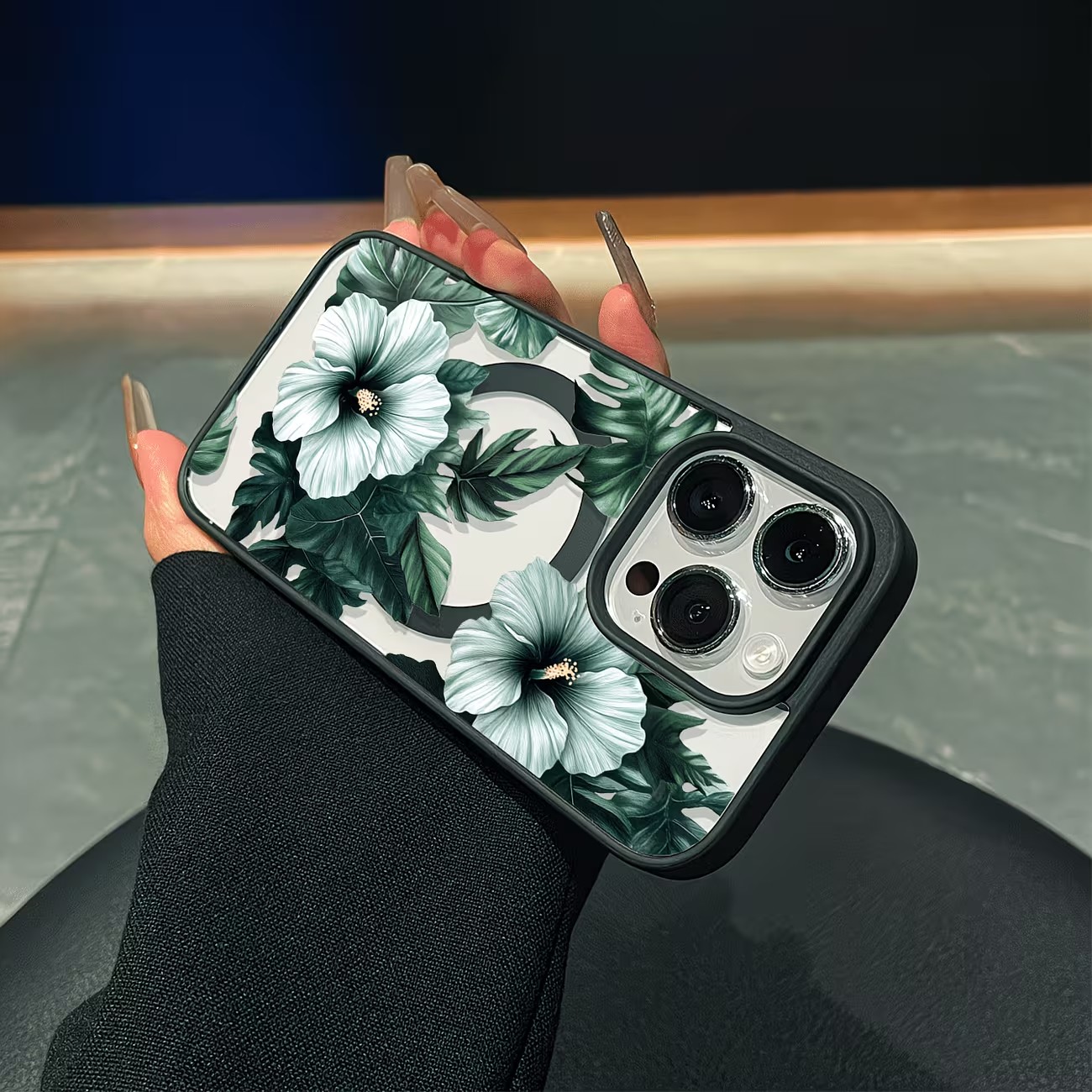 Groene bloemenprint telefoonho - Phone Accessories Kiosk recensie en prijs
