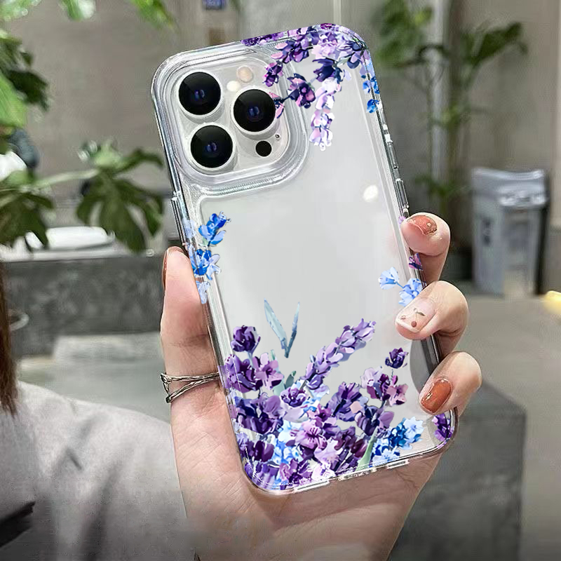 Paarse Bloem Zachte TPU Telefo - Phone Accessories Kiosk recensie en prijs